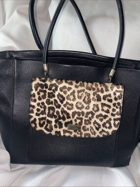 Kate Spade Longacre Court Leopard Haircalf Leather Tote (Flawed)
